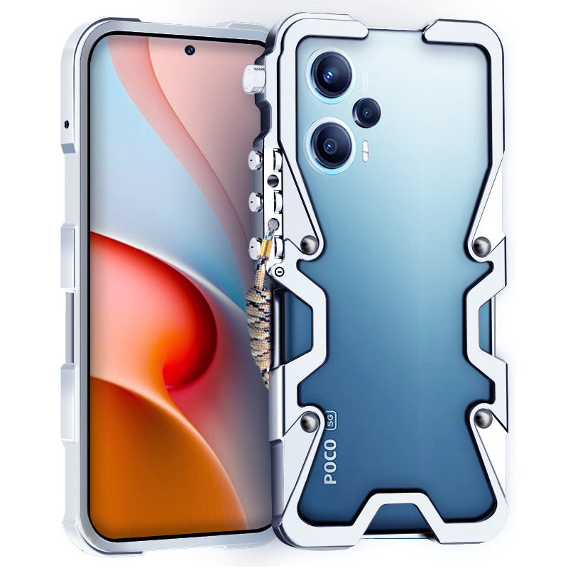 For Xiaomi Poco F5 5G / Redmi Note 12 Turbo Case Aluminium Alloy Heavy Duty Shockproof Cover For Xiaomi Poco F5 5G / Redmi Note 12 Turbo Case Aluminium Alloy Heavy Duty Shockproof Cover